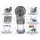 (Silver) 2-in-1 Solar Camping Lantern LED Light Adjustable Fan USB Charging Station Gold US Plug 4