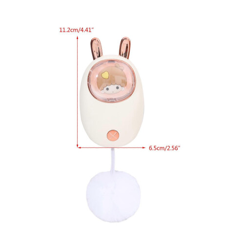 (Morandi Green) Rabbit Hand Warmer Rechargeable Pocket Quick Heating Winter Morandi Green 1