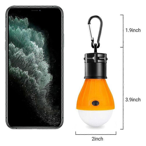 (Black) LED Lantern 4-Pack Schwarz wasserdicht Hell mit Haken für Wanderfischer Parteien 2
