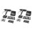 2set Skate T-Type Tools Skateboard Riser Shock Pads,Shockpads Hardware Screws,Axle Washers/Nuts/Spacers 2