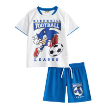 (7-8 Years, White/Blue) Sonic The Hedgehog Boys Greenhill League Football Kit
