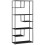 Eldora Metal Black 7 Tier Industrial Display Bookcase 1