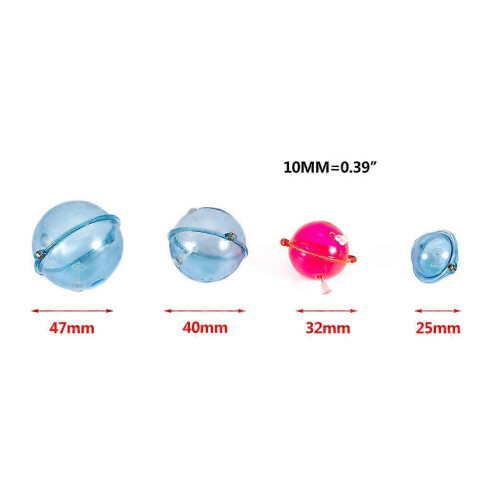 (Red) 5 Pcs/Set ABS Plastica Pesca Float Balls Water Bubble Floats Tackle Sea Red 1