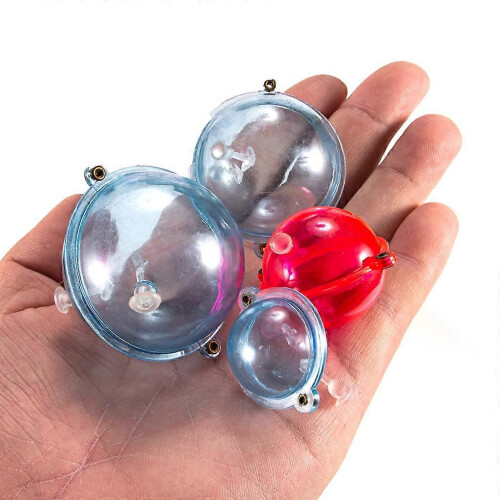 (Red) 5 Pcs/Set ABS Plastica Pesca Float Balls Water Bubble Floats Tackle Sea Red 2