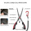 (Rubber suit) Multitool Pliers Sheath Coiled Lanyard Line Cutter Ring Opener Hook Remover Multicolor 5