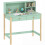 Kids Study Desk with Drawers Shelf and Storage Green 1