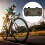 (Sky Blue) Waterproof Large Capacity Bike Handlebar Bag Front Storage Replacement for Cycling Black 5
