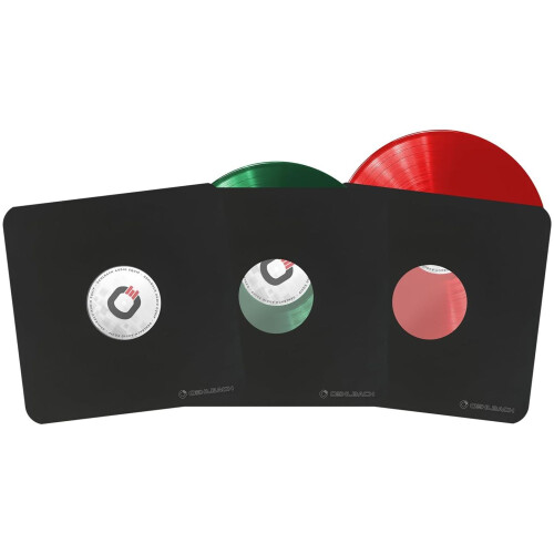 Vinyl Protect 25x Schallplatten Innenhüllen Schwarz 2