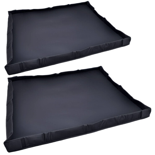 2x Universal Kofferraum-Schutzdecke 88x76cm Schwarz 1