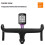 (Pink) Bicycle Computer Mount Out Front Extension Bracket & Bike Light Adapter Green 4