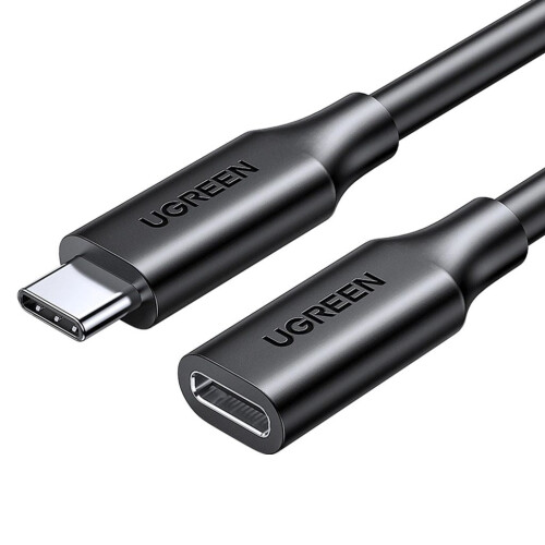 Ugreen kabelforlængeradapter USB-C (han) til USB-C (hun) 100W, 10Gb/s, 1m