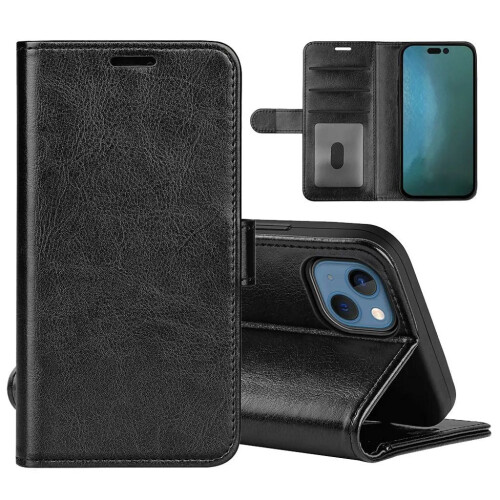 Wallet-hoesje voor iPhone 15 Plus - Zwart