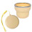 (Brown) Portable Folding Silicone Coffee Cup Reusable Camping Hiking Easy Clean 2