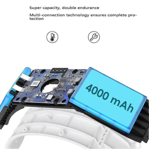 Head Strap with 8000mAh Battery Compatible with Oculus Quest 2, Adjustable Elite Strap VR Replacement, Extended Playtime 2