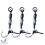 (2) Carp Rig Hook Bent Shank Inverted Bottom Fishing Hook mit Float und Perlen Bait 2