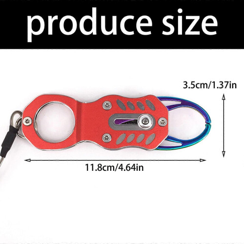 (Blue) Professional Lightweight Aluminum Coated Fish Controller for Anglers Black 2