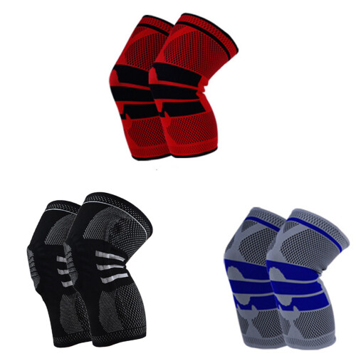 Kniebandage mit Federstabilisator Silikon