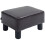 Fatopa Brown Faux Leather Cube Footstool With 4 Plastic Feet 2