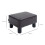 Fatopa Brown Faux Leather Cube Footstool With 4 Plastic Feet 3