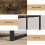 Likeli Rustic Brown Modern Bedside Table With Bottom Shelf and Drawer 4