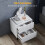 Cove White 2 Drawer Bedside Table 2 Drawers Line Detail 5