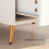 Yoha White and Gold Ribbed 2 Drawer Bedside Table 6
