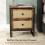 Mata Coyo Brown Industrial Bedside Table Wicker 2 Drawers 4