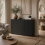 Lino High Gloss Black Sideboard With Push Drawers And 3 Doors 1