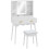 Dididi White Elegant Dressing Table With LED Mirror 1