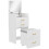 Yova White Compact Dressing Table And Stool Set With Storage 1