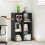 Vasutte Wooden Black 6 Cube Storage Bookcase 2
