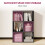 Vasutte Wooden Black 6 Cube Storage Bookcase 4