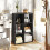 Vasutte Wooden Black 6 Cube Storage Bookcase 8