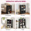 Vasutte Wooden Black 6 Cube Storage Bookcase 6