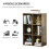 Ridiyo Wood Rustic Brown 6 Cube Storage Bookcase 1