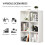 Veniha Nozi Wood White 6 Cube Storage Bookcase 6
