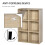 Nafino Ledi Wood Oak Effect 6 Cube Storage Bookcase 6
