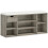 Neba Wooden Grey Shoe Storage Bench With Cushioned Seat 2
