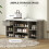 Neba Wooden Grey Shoe Storage Bench With Cushioned Seat 3