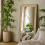 Tall Rectangular Natural Wood Mirror 1