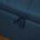 Sudina Linen Look Rectangle Dark Blue Storage Ottoman 9