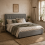 Dineno 5FT Grey King Size Ottoman Bed Frame With Built In Front Divan Storage Drawer 1