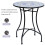 Makema Ceramic Blue And White Round Mosaic Outdoor Bistro Table 4