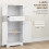 Elne Vael Wooden White Freestanding Multi Storage Kitchen Cabinet 6