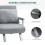 Yorito Suedette Grey Adjustable Back Futon Sofa Chair 7