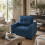 Norapa Fabric Dark Blue 3 In One Convertible Single Sofa Bed 1