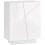 Ranifa Modern High Gloss White Freestanding Storage Cabinet 2 Doors 2