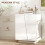 Ranifa Modern High Gloss White Freestanding Storage Cabinet 2 Doors 4