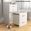 Yova White Compact Dressing Table And Stool Set With Storage 5