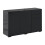 Lino High Gloss Black Sideboard With Push Drawers And 3 Doors 2